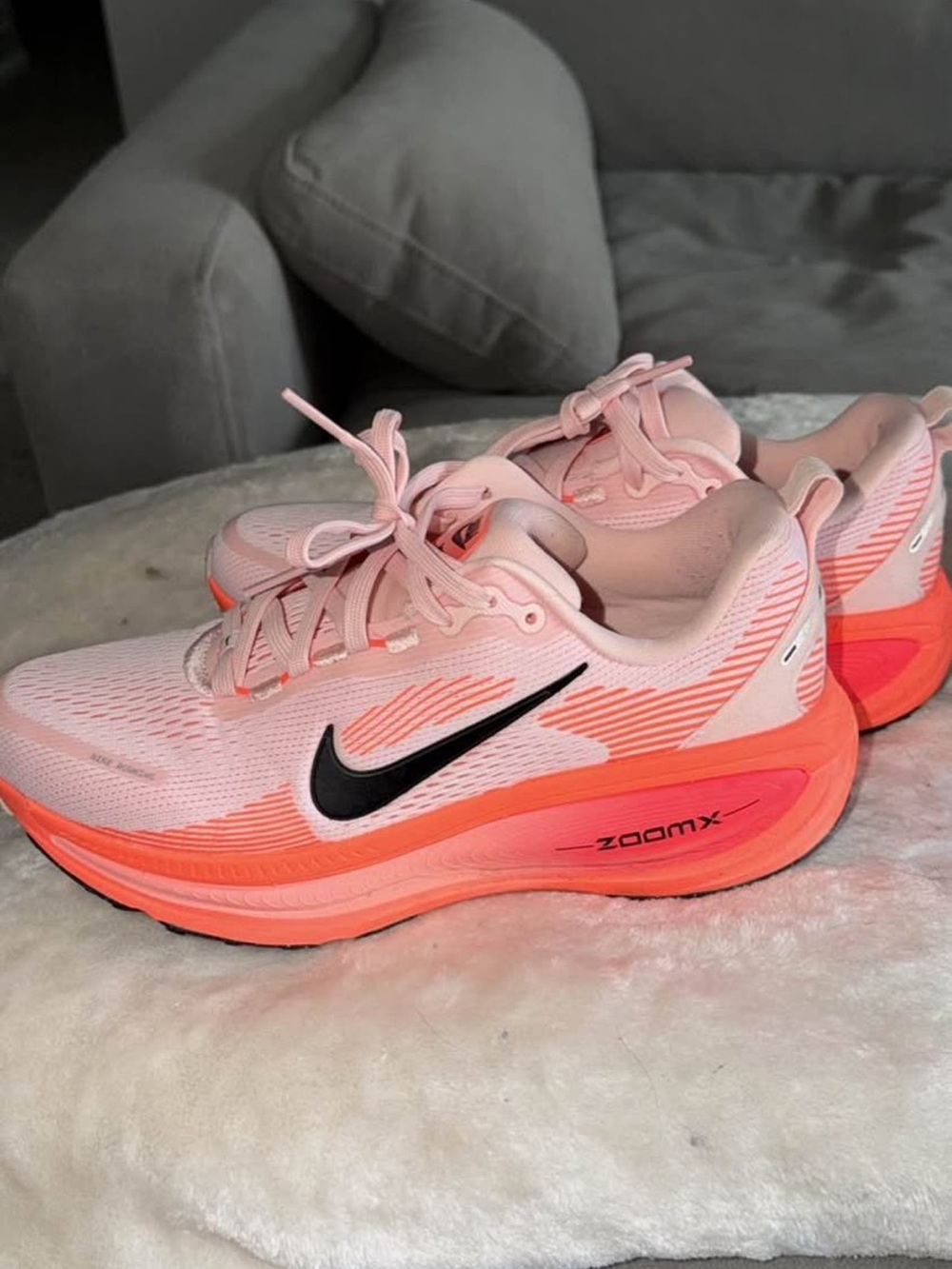 Nike Women's ZoomX Running Shoes - Pink with Coral Accents